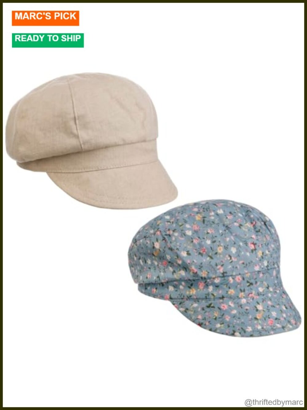 Reversible Newsboy Cap for Women 100% Linen Cotton
